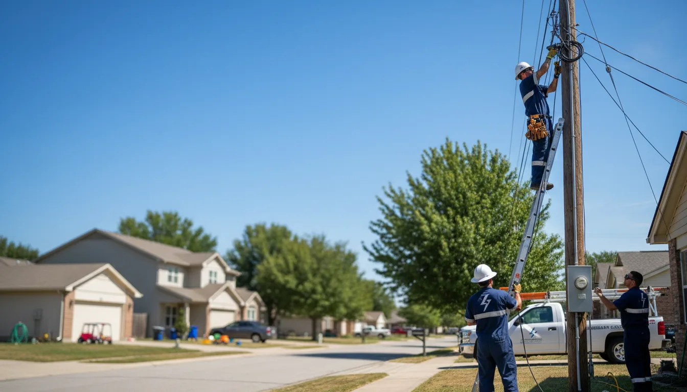 Residential electrician providing installation services in Evansville, WY